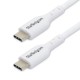 Cable de Carga USB-C Blanco de 2m - Cable UCB Tipo C de Carga para Ordenador Portátil