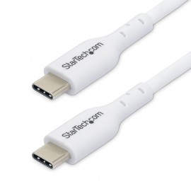 Cable de Carga USB-C Blanco de 2m - Cable UCB Tipo C de Carga para Ordenador Portátil