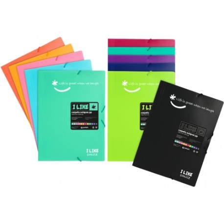 CARPETA SOLAP.GRAFOP.PP LIKE 2 Fº MINT - Pack de 8 unidades