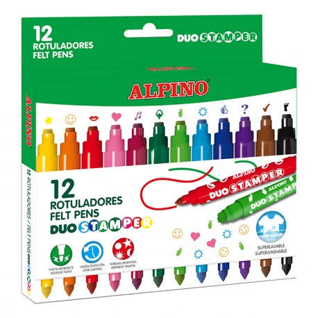 Duo rotulador Fuerte Colores surtidos 12 pieza(s)