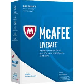 McAfee LiveSafe 2017 Seguridad de antivirus Alemán 1 año(s)