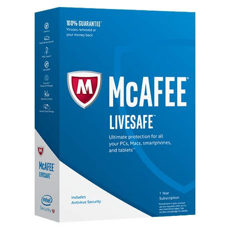 McAfee LiveSafe 2017 Seguridad de antivirus Alemán 1 año(s)