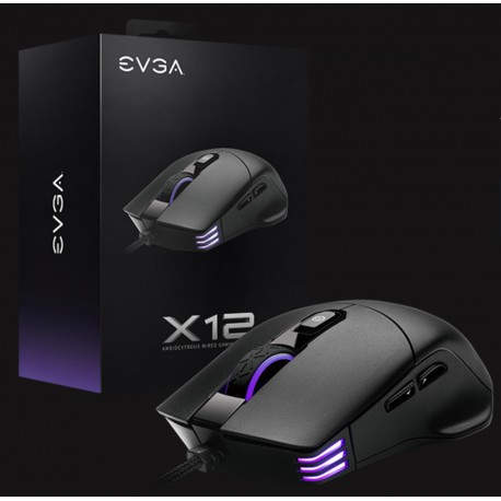 EVGA X12 ratón Juego Ambidextro Mecánico 16000 DPI