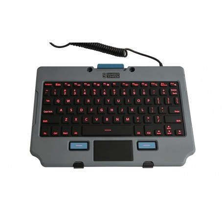 Gamber-Johnson 7160-1683-01 teclado para móvil QWERTY Inglés del Reino Unido USB Negro, Gris