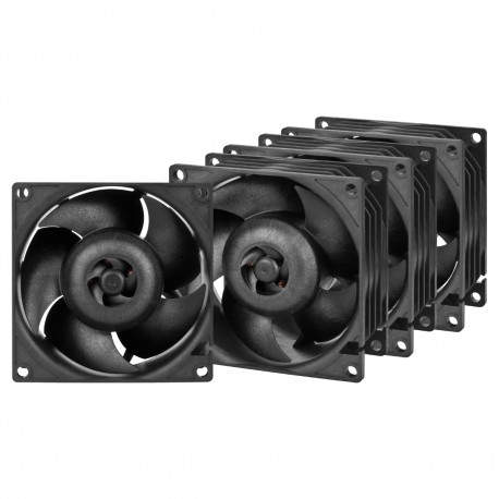 ARCTIC S8038-7K Procesador Ventilador 8 cm Negro 4 pieza(s)