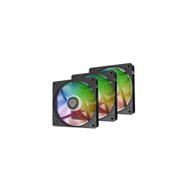VENTILADOR GENESIS OXAL 120 ARGB NEGRO PACK 3 UDS