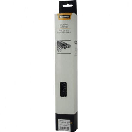 FELLOWES - Fellowes Espirales metálicas negras 10 mm Pack 25 Uds - 6001002