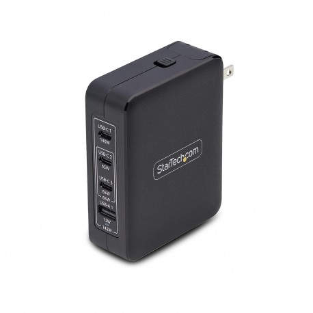 StarTech.com Cargador USB-C/USB-A de Pared GaN PD de 140W - 3x USB-C/1x USB-A