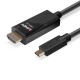 Lindy 43315 adaptador de cable de vídeo 5 m USB Tipo C HDMI tipo A (Estándar) Negro