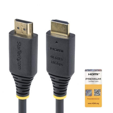 Cable HDMI Premium Certificado de Alta Velocidad de 1,5m - 4K 60Hz - 144Hz