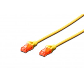 Digitus 0.5m Cat6 UTP 0.5m Cat6 U/UTP (UTP) Amarillo cable de red
