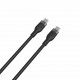 HYPER HJ4001BKGL cable USB 1 m USB 2.0 USB C Negro