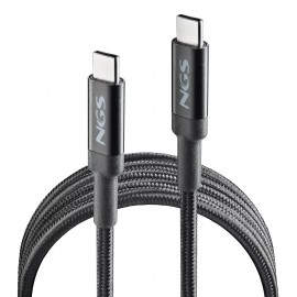 NGS KNOT 100W-3 cable USB USB 2.0 3 m USB C Negro