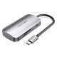 Vention Docking USB Tipo-C TNHHB/ 3xUSB/ 1xUSB Tipo-C PD/ 1xLector Tarjetas SD y MicroSD/ Gris