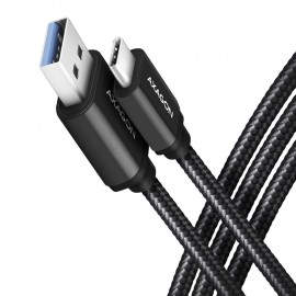 Axagon BUCM3-AM15AB cable USB 1,5 m USB 3.2 Gen 1 (3.1 Gen 1) USB C USB A Negro