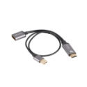 ADAPTADOR LANBERG 4K HDMI MACHO/DISPLAYPORT HEMBRA 20CM