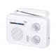 TREVI - RADIO TREVI RA 7F64 PORTABLE AM/FM RADIO WHITE - 0RA7F6401