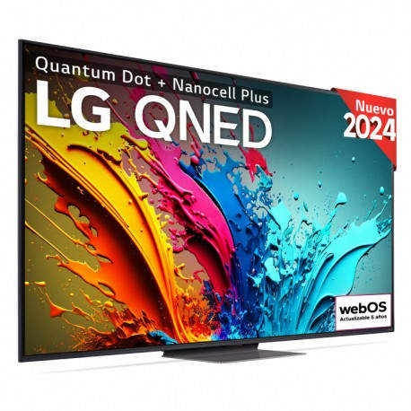 LG QNED 65QNED87T6B (2024) 165,1 cm (65'') 4K Ultra HD Smart TV Wifi Gris