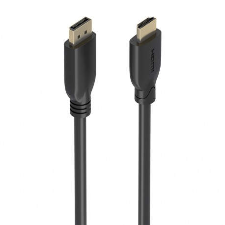AISENS A125-0922 adaptador de cable de vídeo 10 m DisplayPort HDMI Negro