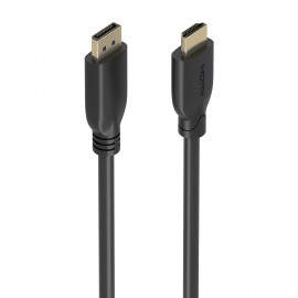 AISENS A125-0920 adaptador de cable de vídeo 5 m DisplayPort HDMI Negro
