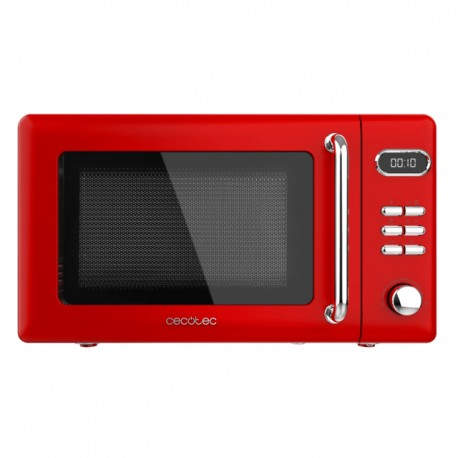 Cecotec 01715 microondas Rojo Microondas con grill Encimera 20 L