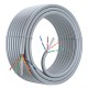 aiten data Bobina Cable de Red 100 m, UTP CAT6, (Solid HDPE) y LSZH