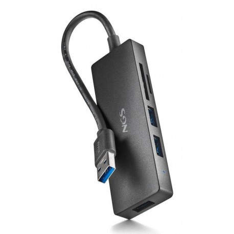 NGS IHUB READER USB 3.2 Gen 1 (3.1 Gen 1) Type-A 5000 Mbit/s Negro