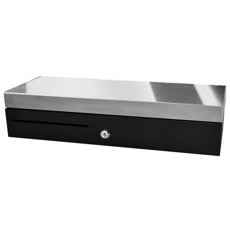 APG Cash Drawer ECD460 Cajón de efectivo automático y manual - ECD460B-BLK-SS
