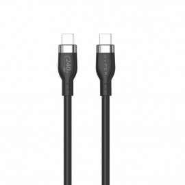 HYPER HJ4002BKGL cable USB 2 m USB 2.0 USB C Negro