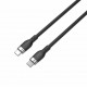 HYPER HJ4002BKGL cable USB 2 m USB 2.0 USB C Negro