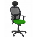Silla Alocén malla negra verde - 345SM840B15B10CRNC