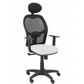 Silla Alocén malla negra asiento blanco - 345SM840B10B10CRNC
