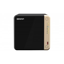 QNAP TS-464 NAS CeleronN5095 8 GB DDR4 32 TB Negro, Oro - TS-464-8G_4X8TB