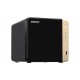 QNAP TS-464 NAS CeleronN5095 8 GB DDR4 32 TB Negro, Oro - TS-464-8G_4X8TB