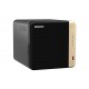 QNAP TS-464 NAS CeleronN5095 8 GB DDR4 32 TB Negro, Oro - TS-464-8G_4X8TB