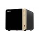QNAP TS-464 NAS CeleronN5095 8 GB DDR4 32 TB Negro, Oro - TS-464-8G_4X8TB