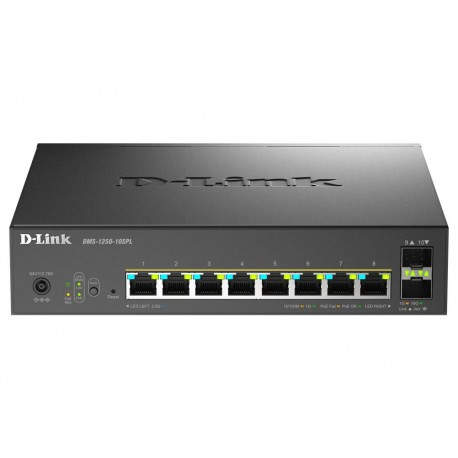 D-Link DMS-1250-10SPL Gestionado 2.5G Ethernet (PoE) Negro - DMS-1250-10SPL/E