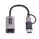 StarTech.com Adaptador USB-C a Ethernet con Dongle USB-A - Cable Integrado de 15cm - C21GA-USB-ETHERNET