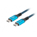 CABLE USB-C 4.0 LANBERG MACHO/MACHO 2M 240W 8K 60HZ NEGRO/AZUL