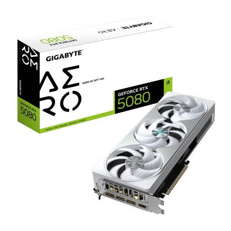 GIGABYTE GeForce RTX 5080 AERO OC SFF 16G Tarjeta Gráfica - 16GB GDDR7