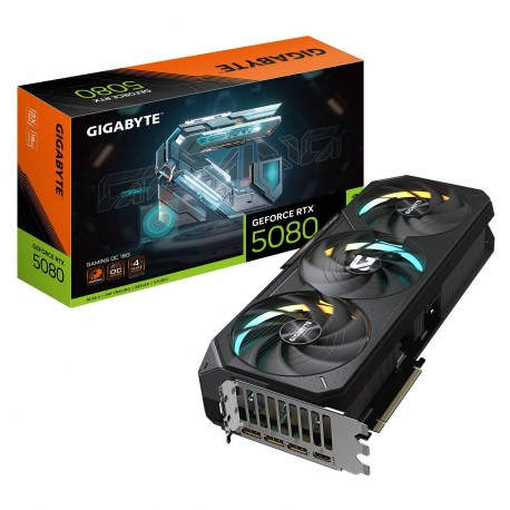 GIGABYTE GeForce RTX 5080 GAMING OC 16G Tarjeta Gráfica - 16GB GDDR7