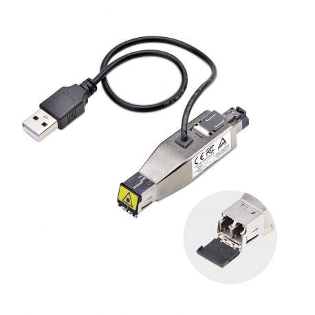 StarTech.com Mini Conversor de Medios de Fibra Óptica Gigabit a Ethernet RJ45