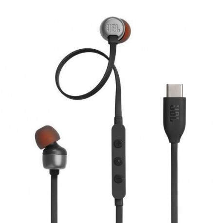 JBL - JBL Tune 310C Auriculares Alámbrico Dentro de oído Llamadas/Música USB Tipo C Negro - jblt310cblk