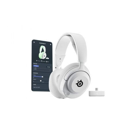 STEELSERIES - Steelseries Arctis Nova 5X Wireless Auriculares Inalámbrico Diadema Juego USB Tipo C Bluetooth Blanco - SSH61677