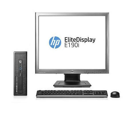 HP ProDesk 600 G1 SFF   EliteDisplay E190i   i5-4590   4GB   500GB