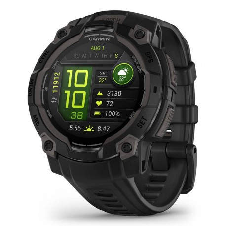 GARMIN - Garmin Instinct 3 AMOLED 3,05 cm (1.2'') 45 mm Digital 390 x 390 Pixeles