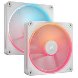 CORSAIR - Corsair iCUE LINK LX140-R RGB Carcasa del ordenador Ventilador 14 cm Blanco 2 pieza(s) - co-9051056-ww