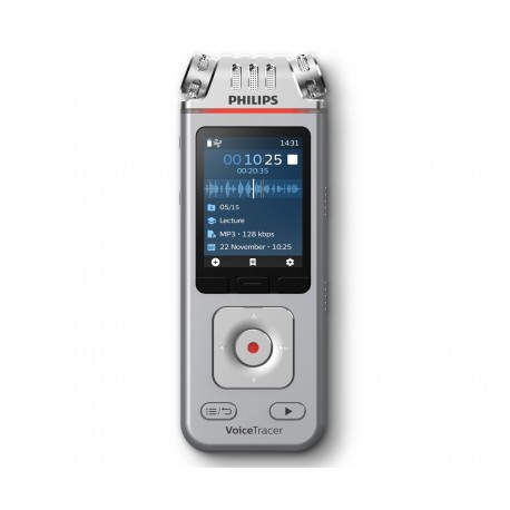 PHILIPS - PHILIPS DVT4115 SILVER / GRABADORA DE AUDIO DIGITAL 8GB - DVT4115