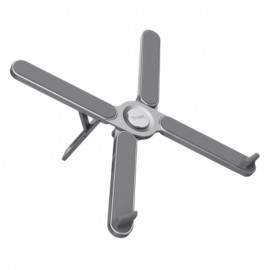 SOPORTE ELEVADOR METALICO PORTATIL PLEGABLE MAZY GRIS TRUST