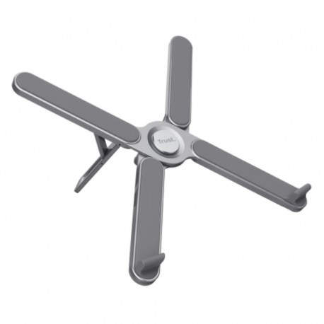 SOPORTE ELEVADOR METALICO PORTATIL PLEGABLE MAZY GRIS TRUST